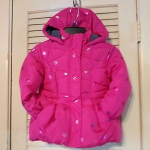 SIZE 2 OKIE DOKIE TODDLER HOODED PUFFER COAT